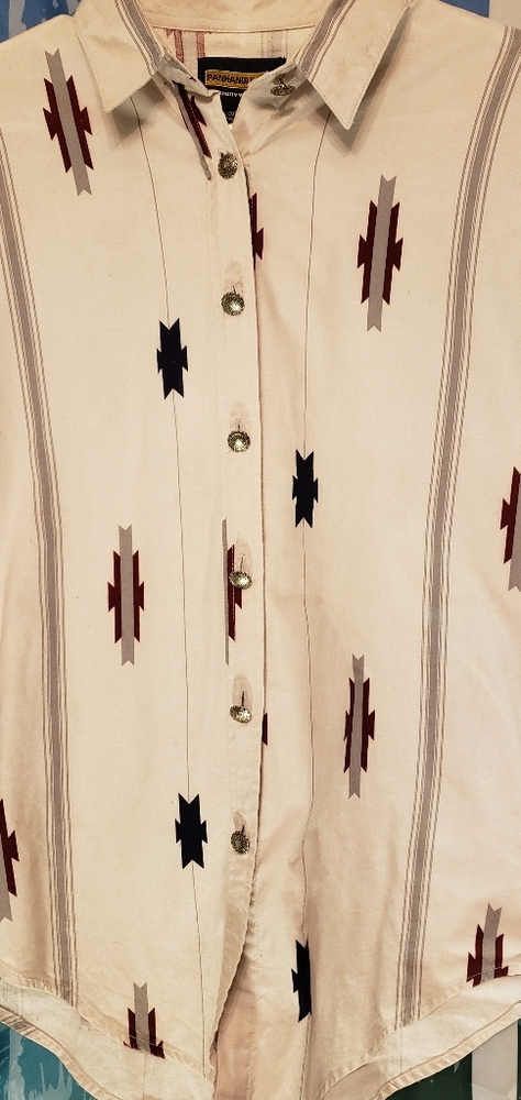 Vintage Aztec original bull riding shirt